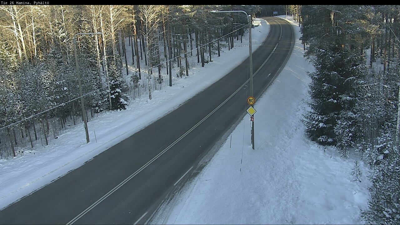 Weather Camera Image Road 26 Hamina, Pyhältö, Hamina, Kymenlaakso