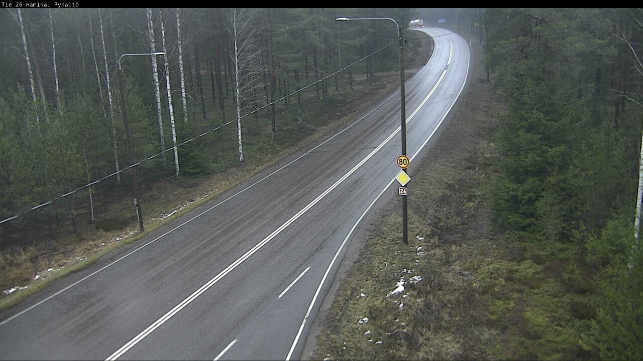Weather Camera Image Road 26 Hamina, Pyhältö, Hamina, Kymenlaakso