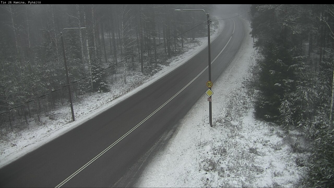 Weather Camera Image Road 26 Hamina, Pyhältö, Hamina, Kymenlaakso