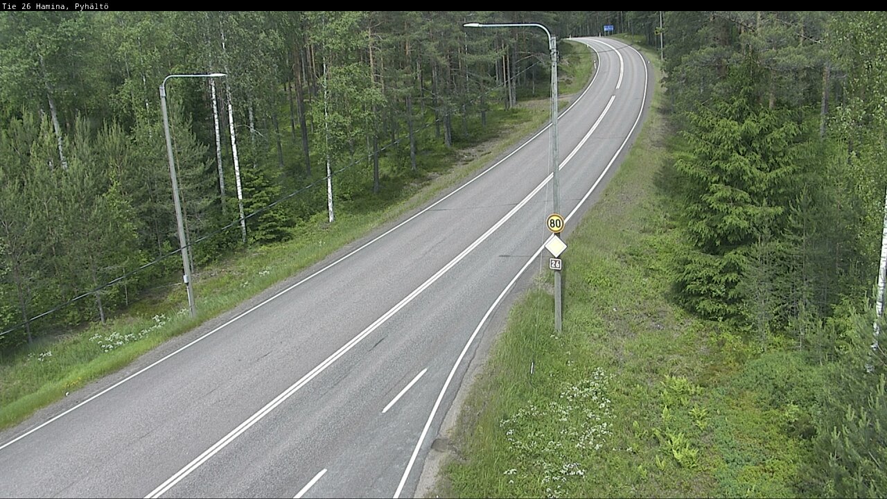 Kelikamerat Kuva Tie 26 Hamina, Pyhältö, Hamina, Kymenlaakso