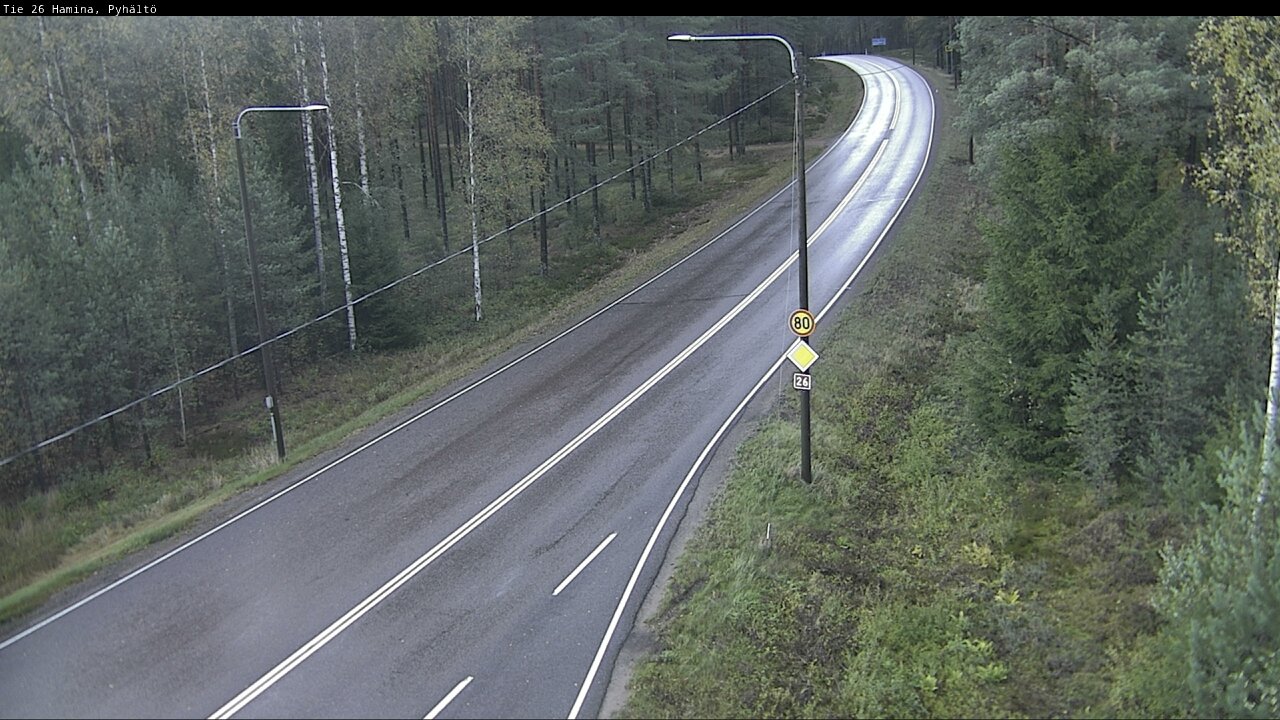 Kelikamerat Kuva Tie 26 Hamina, Pyhältö, Hamina, Kymenlaakso