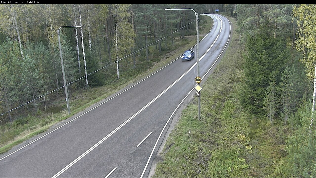 Kelikamerat Kuva Tie 26 Hamina, Pyhältö, Hamina, Kymenlaakso