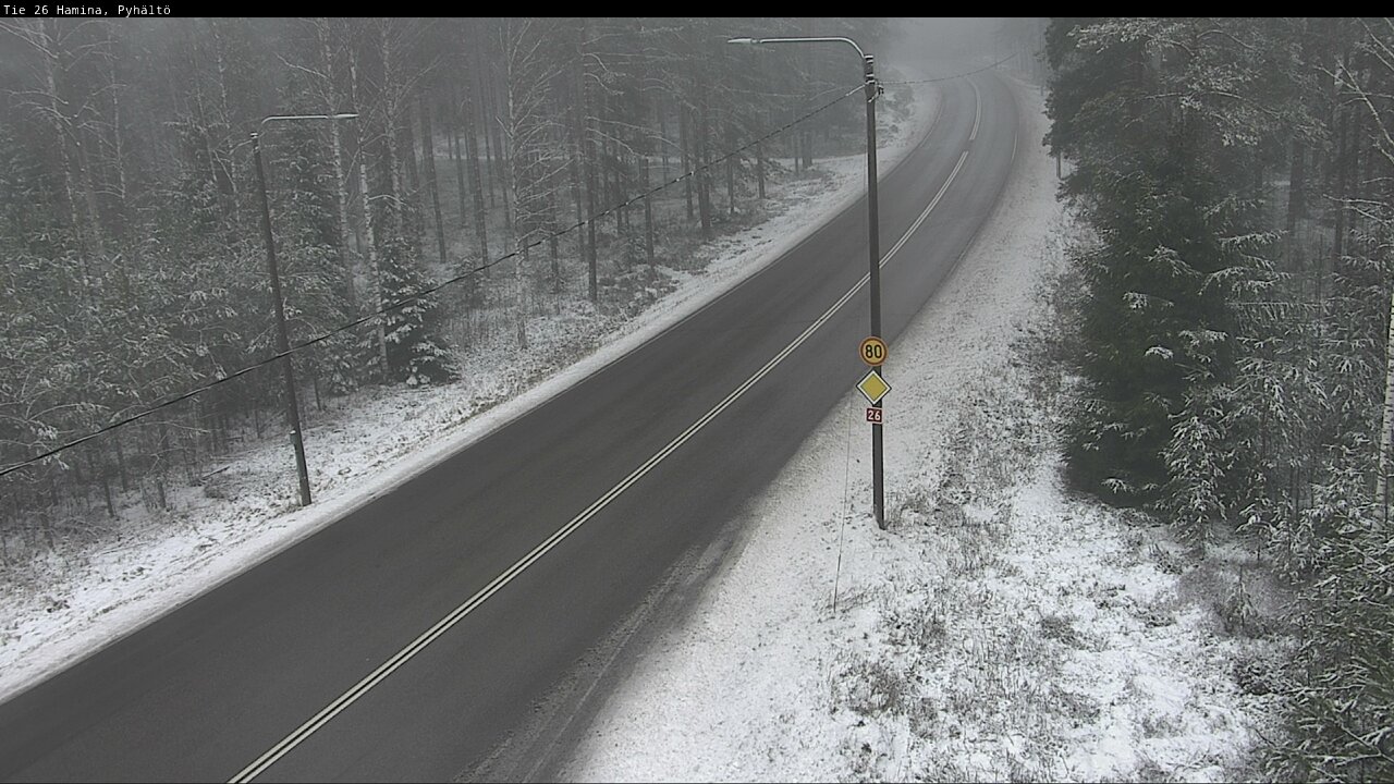 Weather Camera Image Road 26 Hamina, Pyhältö, Hamina, Kymenlaakso