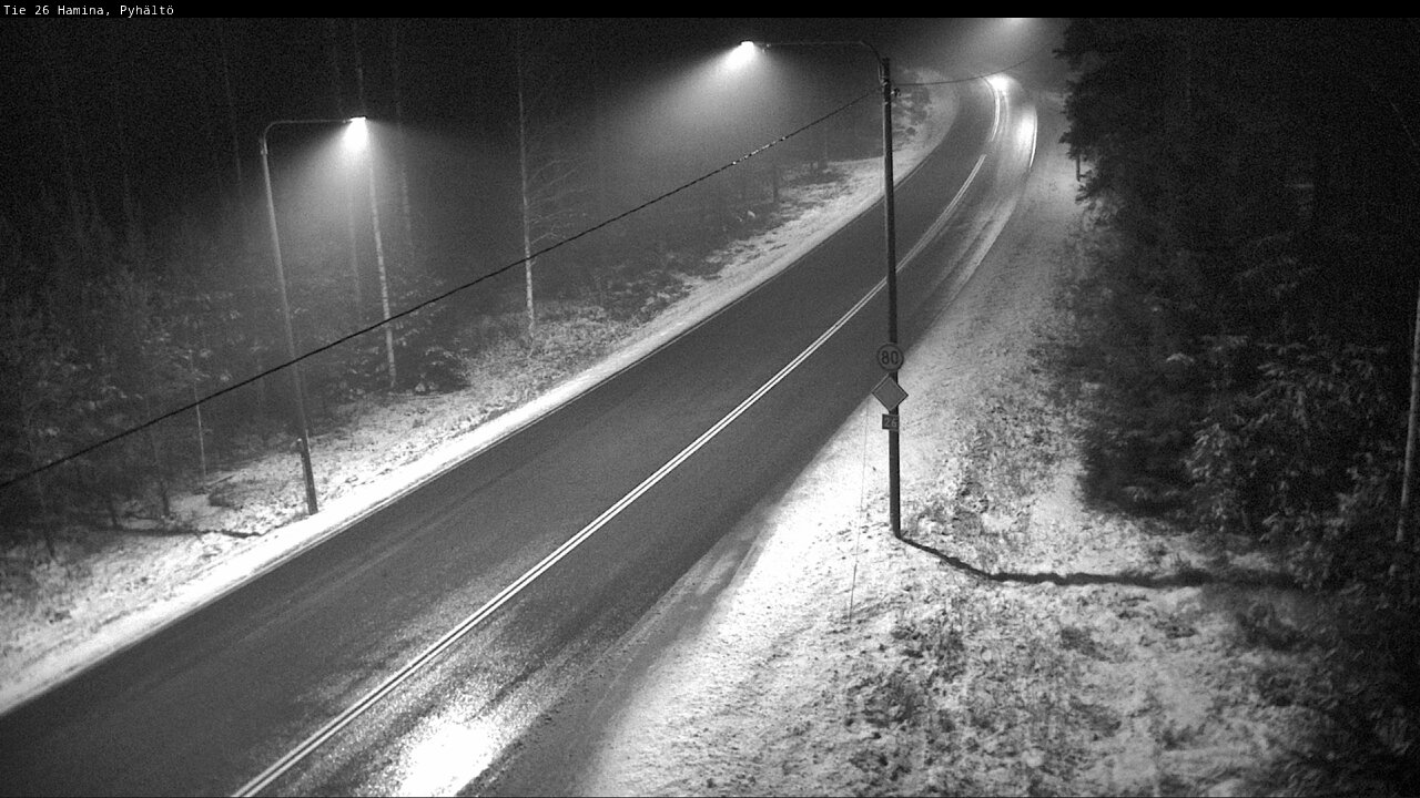Weather Camera Image Road 26 Hamina, Pyhältö, Hamina, Kymenlaakso
