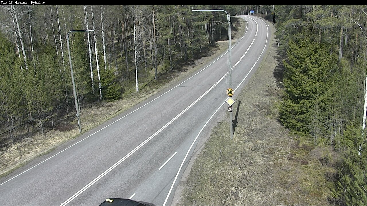 Weather Camera Image Väg 26 Pyhältö, Hamina, Kymenlaakso