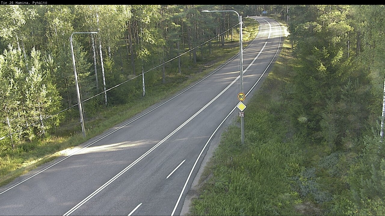 Weather Camera Image Road 26 Hamina, Pyhältö, Hamina, Kymenlaakso