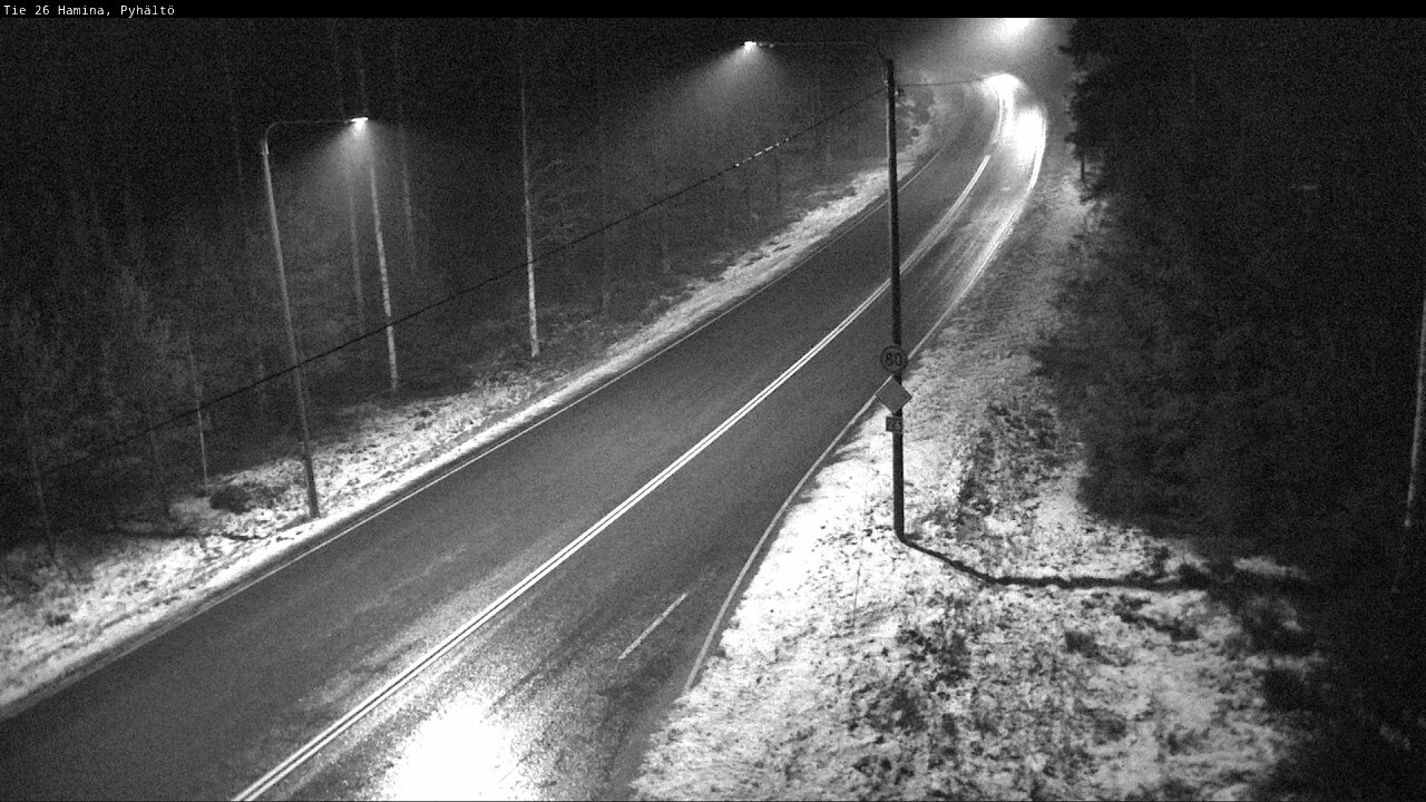Weather Camera Image Road 26 Hamina, Pyhältö, Hamina, Kymenlaakso