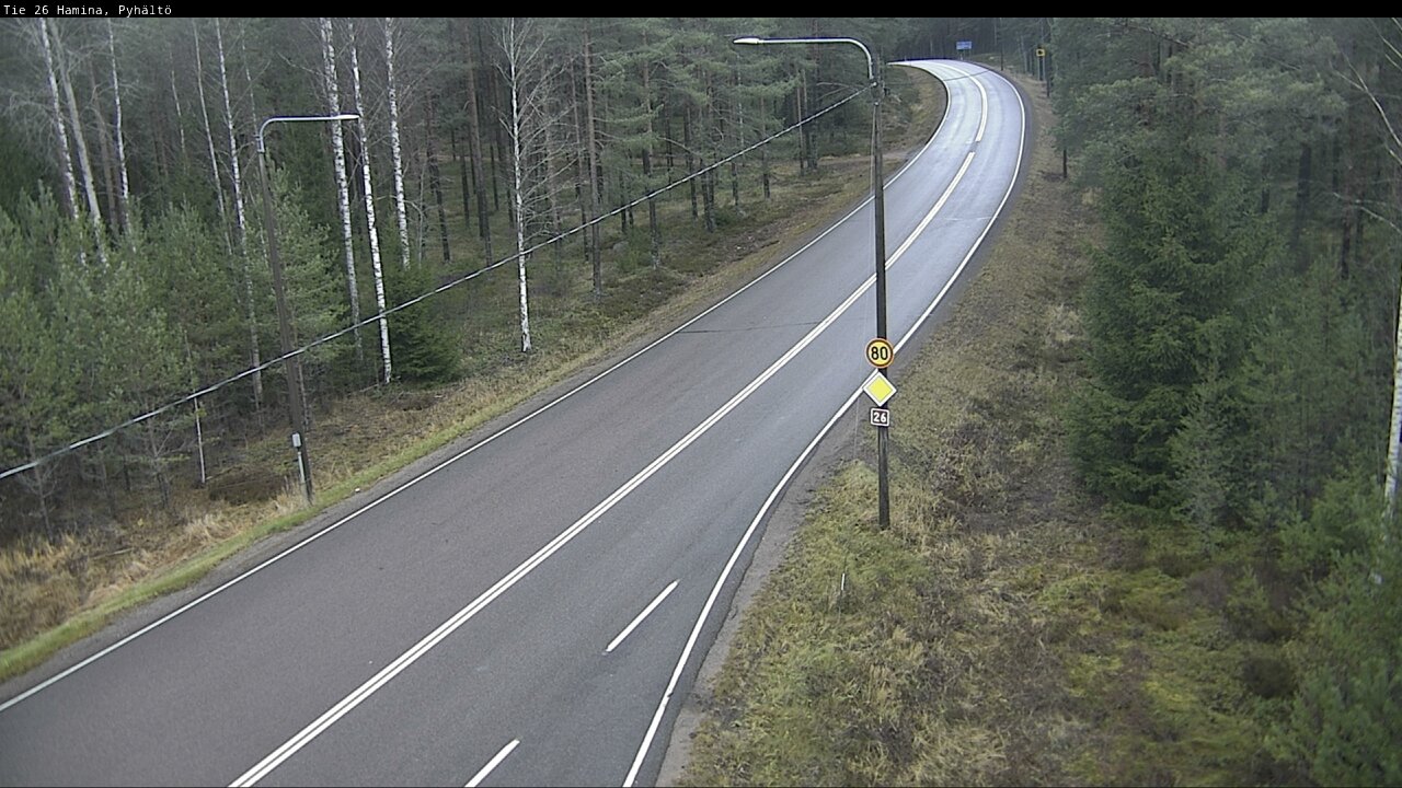 Kelikamerat Kuva Tie 26 Hamina, Pyhältö, Hamina, Kymenlaakso