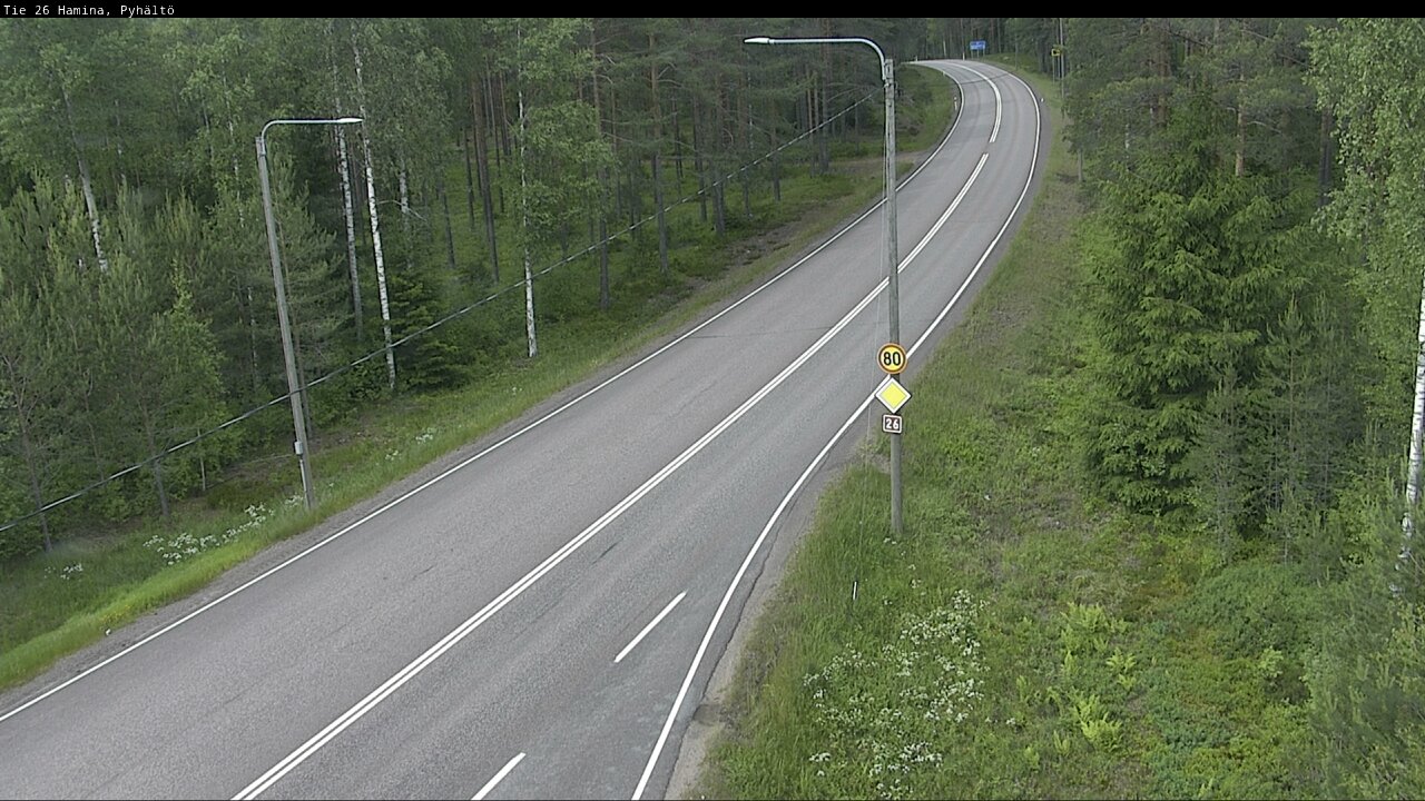 Kelikamerat Kuva Tie 26 Hamina, Pyhältö, Hamina, Kymenlaakso