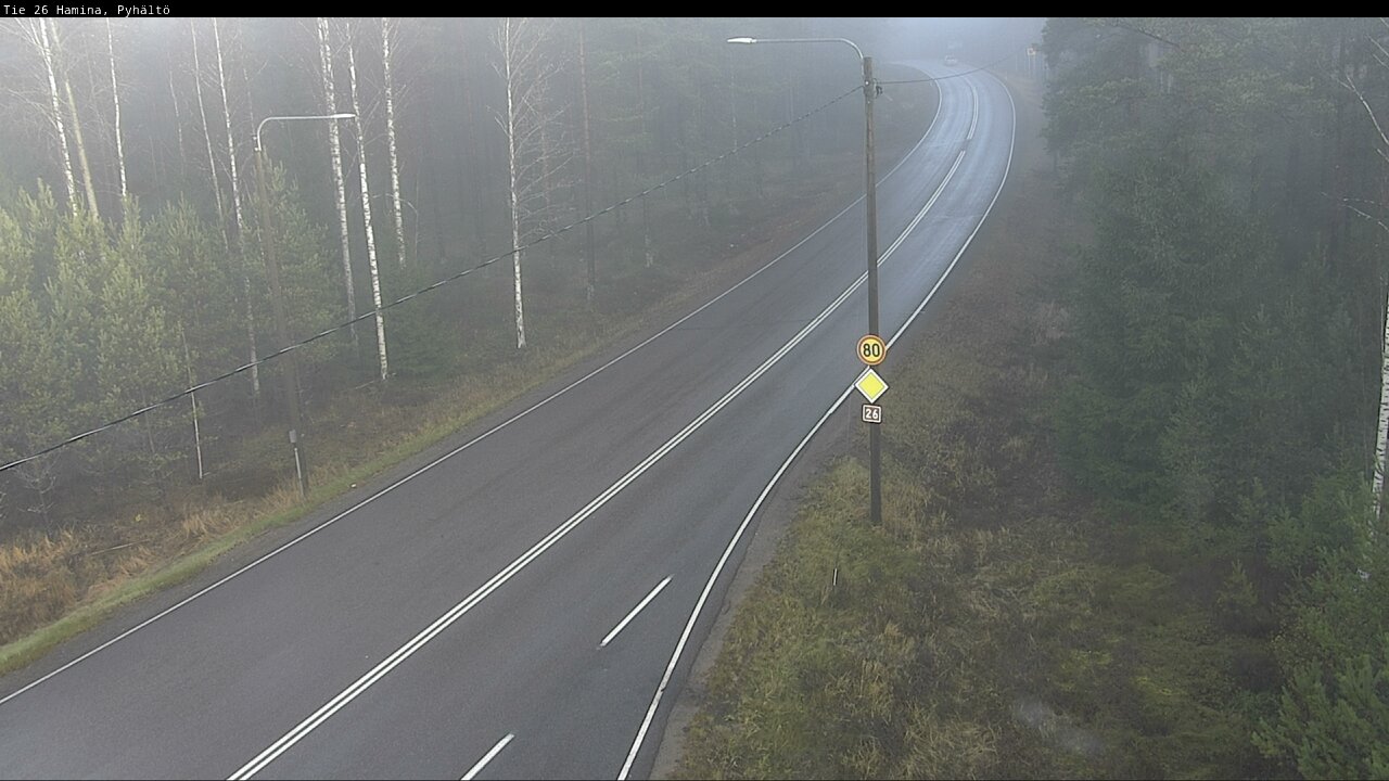 Kelikamerat Kuva Tie 26 Hamina, Pyhältö, Hamina, Kymenlaakso