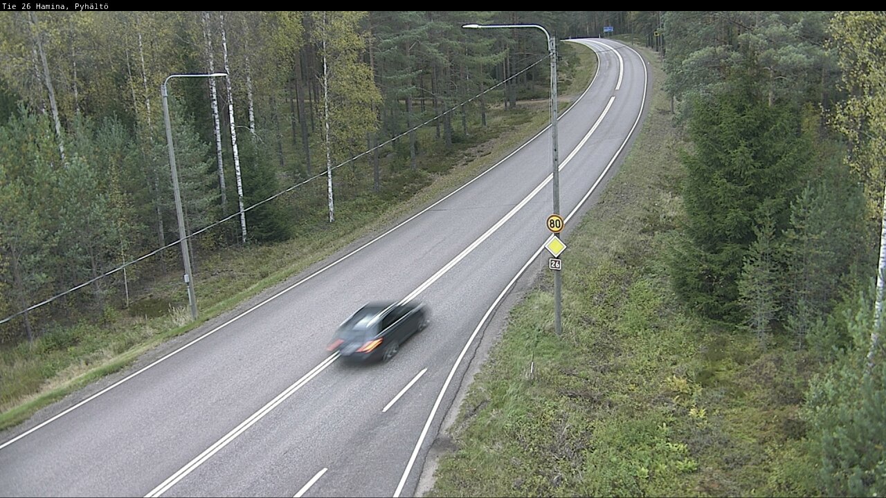 Kelikamerat Kuva Tie 26 Hamina, Pyhältö, Hamina, Kymenlaakso