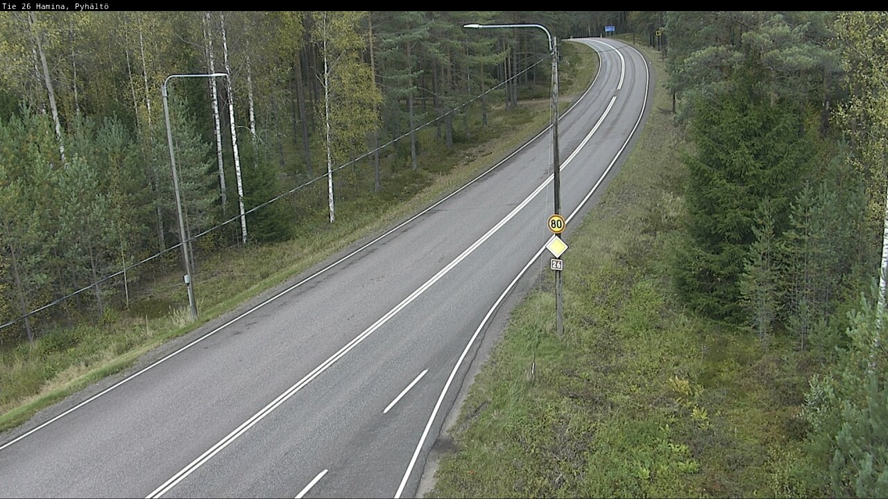 Kelikamerat Kuva Tie 26 Hamina, Pyhältö, Hamina, Kymenlaakso