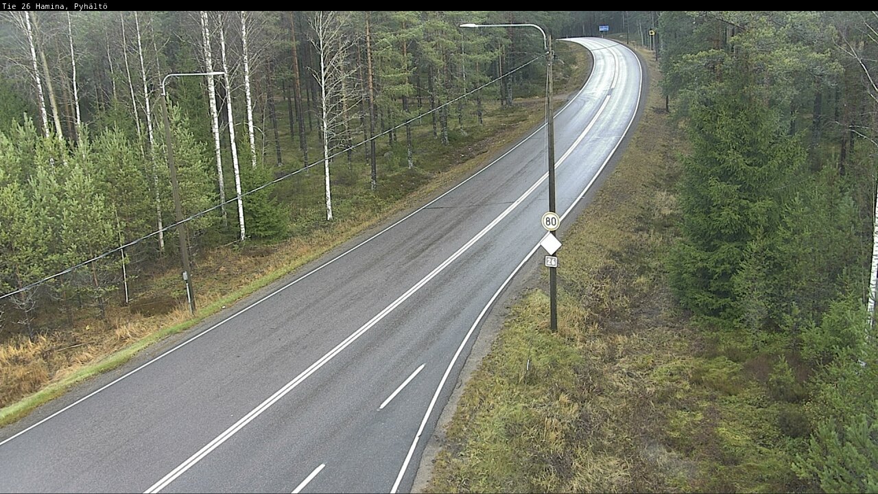 Kelikamerat Kuva Tie 26 Hamina, Pyhältö, Hamina, Kymenlaakso