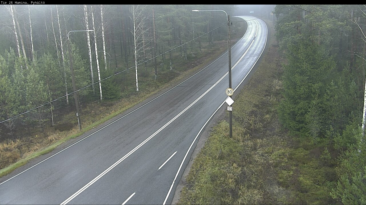 Kelikamerat Kuva Tie 26 Hamina, Pyhältö, Hamina, Kymenlaakso