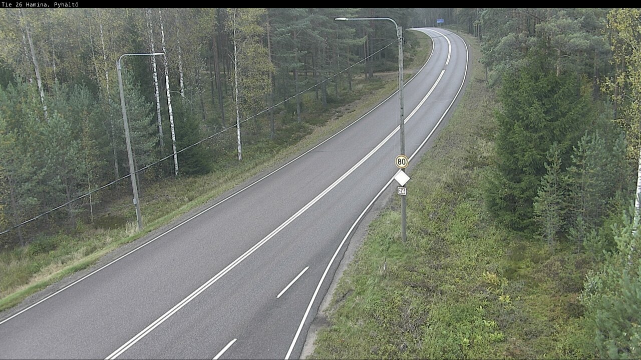 Kelikamerat Kuva Tie 26 Hamina, Pyhältö, Hamina, Kymenlaakso