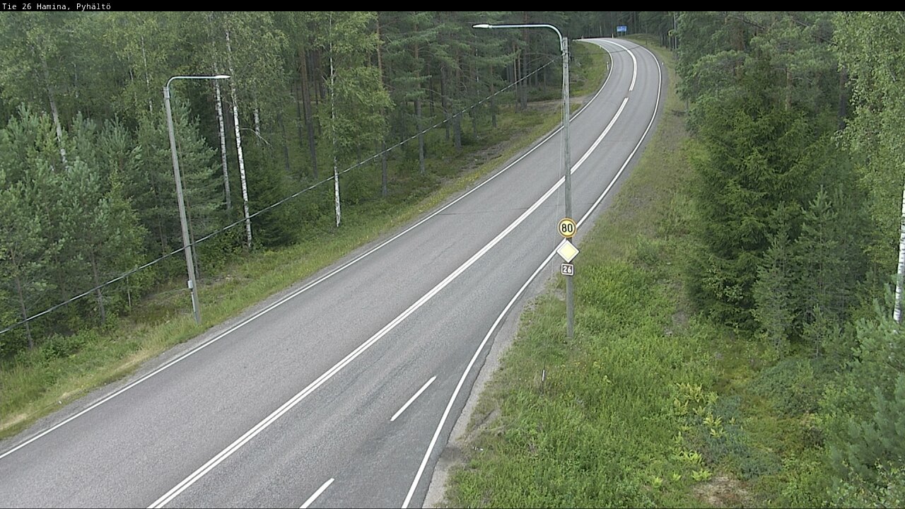 Weather Camera Image Road 26 Hamina, Pyhältö, Hamina, Kymenlaakso