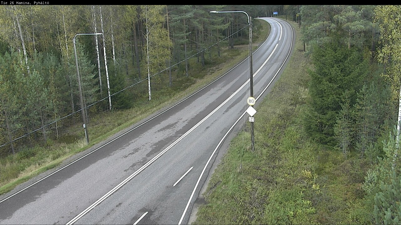Kelikamerat Kuva Tie 26 Hamina, Pyhältö, Hamina, Kymenlaakso