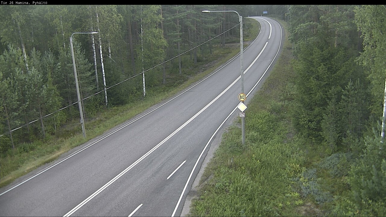 Weather Camera Image Road 26 Hamina, Pyhältö, Hamina, Kymenlaakso