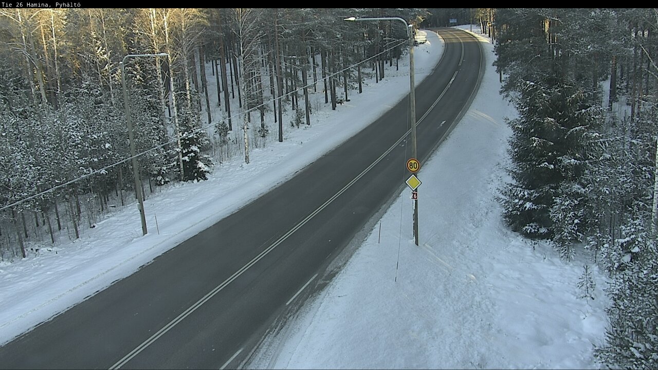 Weather Camera Image Road 26 Hamina, Pyhältö, Hamina, Kymenlaakso