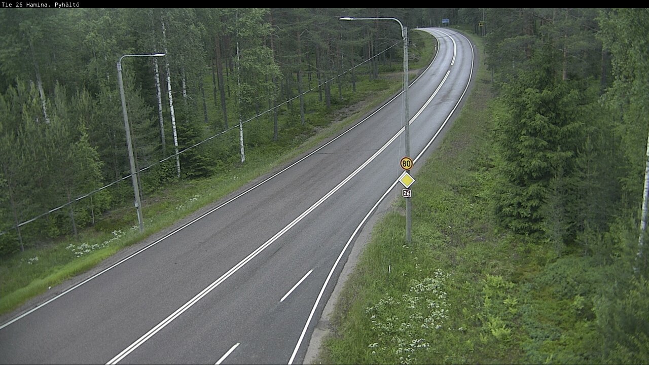 Kelikamerat Kuva Tie 26 Hamina, Pyhältö, Hamina, Kymenlaakso