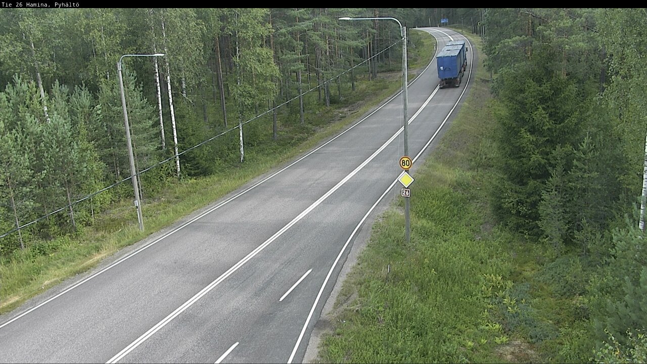 Kelikamerat Kuva Tie 26 Hamina, Pyhältö, Hamina, Kymenlaakso