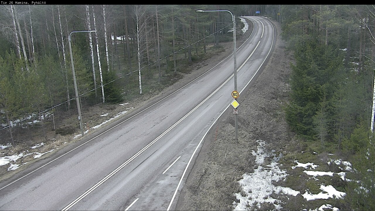 Kelikamerat Kuva Tie 26 Hamina, Pyhältö, Hamina, Kymenlaakso