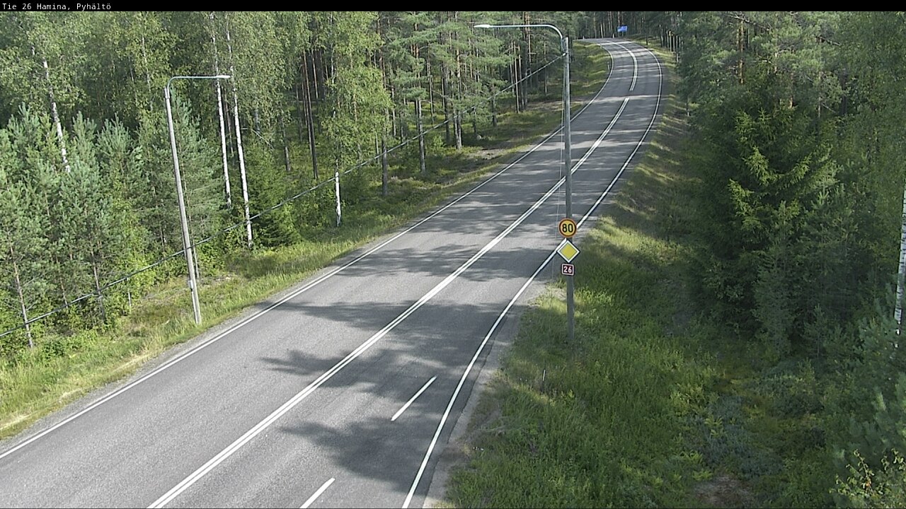 Weather Camera Image Road 26 Hamina, Pyhältö, Hamina, Kymenlaakso