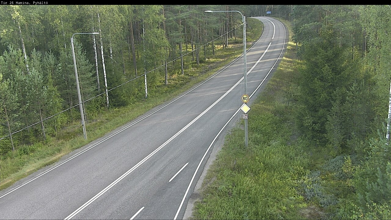 Weather Camera Image Road 26 Hamina, Pyhältö, Hamina, Kymenlaakso