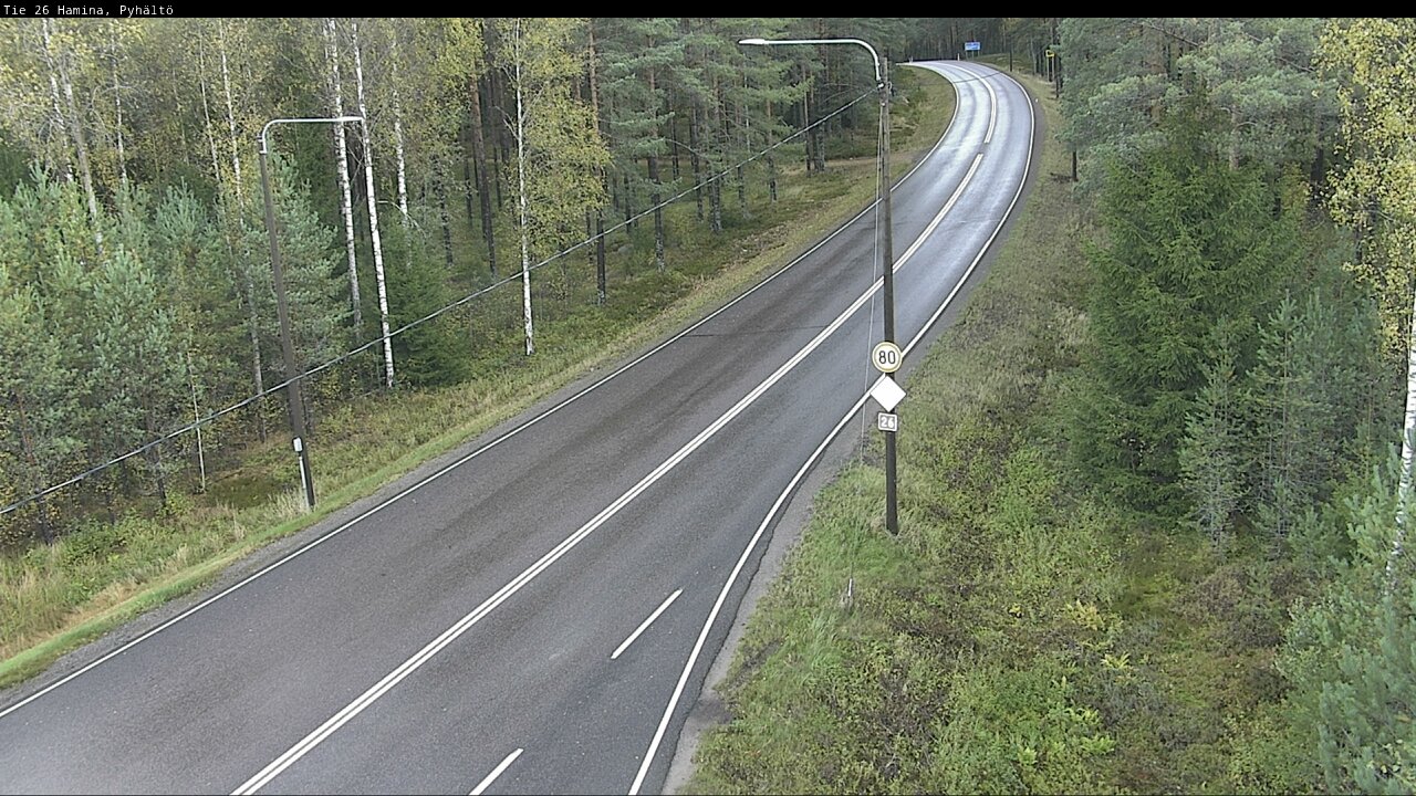 Weather Camera Image Road 26 Hamina, Pyhältö, Hamina, Kymenlaakso