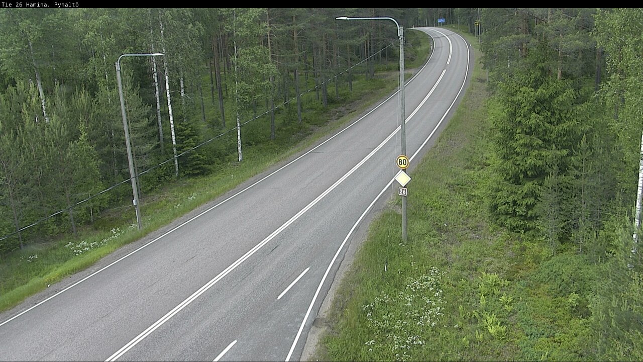 Kelikamerat Kuva Tie 26 Hamina, Pyhältö, Hamina, Kymenlaakso