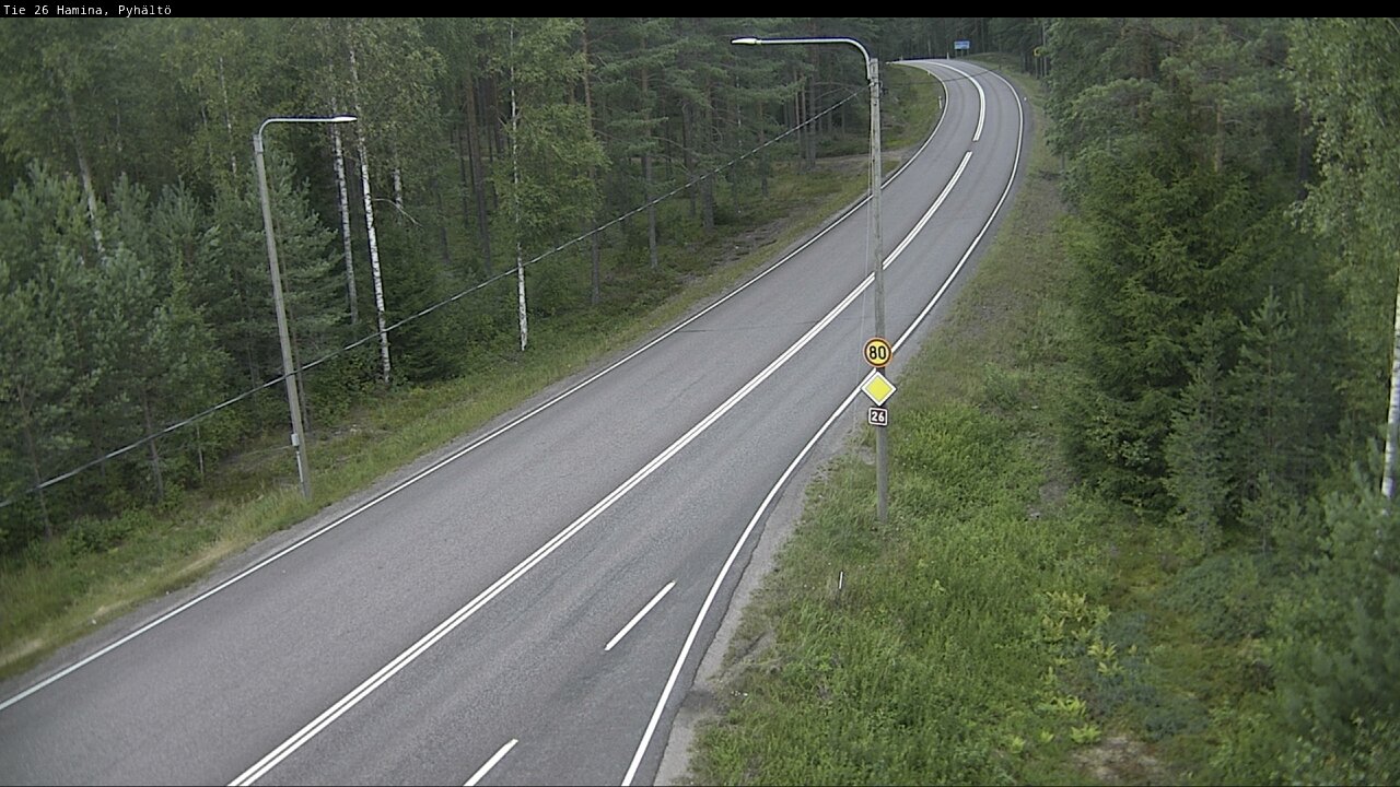 Kelikamerat Kuva Tie 26 Hamina, Pyhältö, Hamina, Kymenlaakso