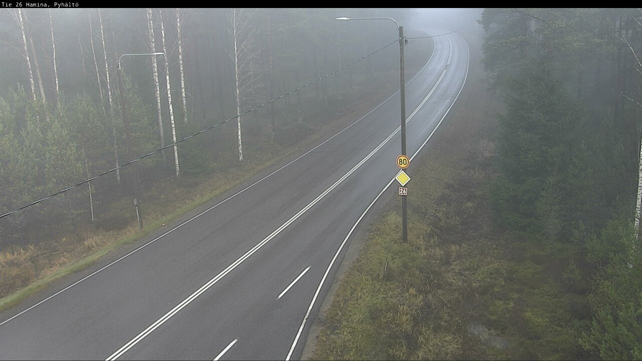 Kelikamerat Kuva Tie 26 Hamina, Pyhältö, Hamina, Kymenlaakso