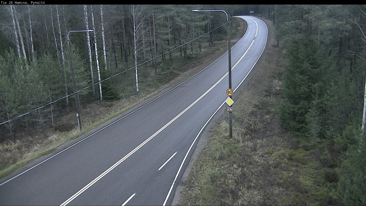 Kelikamerat Kuva Tie 26 Hamina, Pyhältö, Hamina, Kymenlaakso