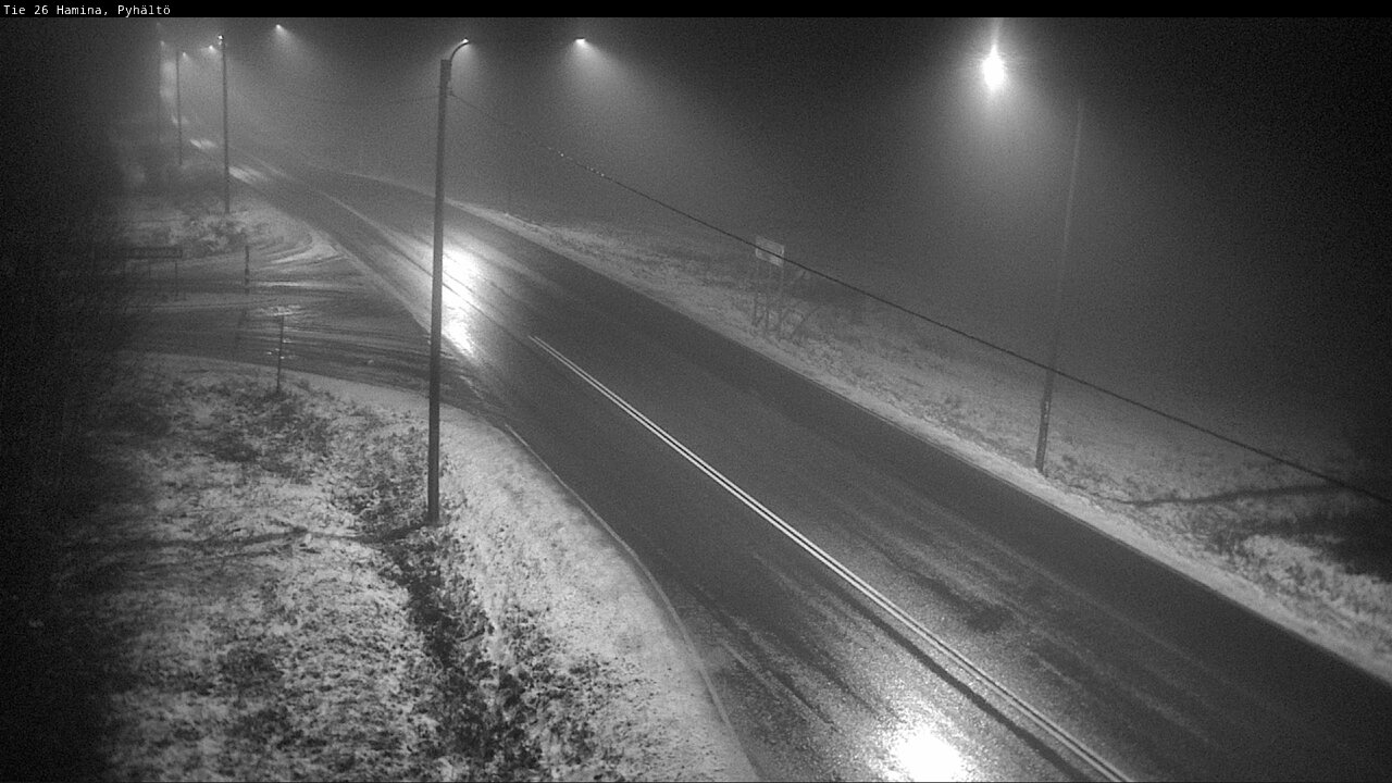 Weather Camera Image Väg 26 Pyhältö, Hamina, Kymenlaakso