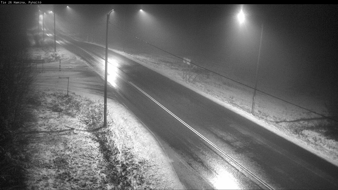Weather Camera Image Väg 26 Pyhältö, Hamina, Kymenlaakso