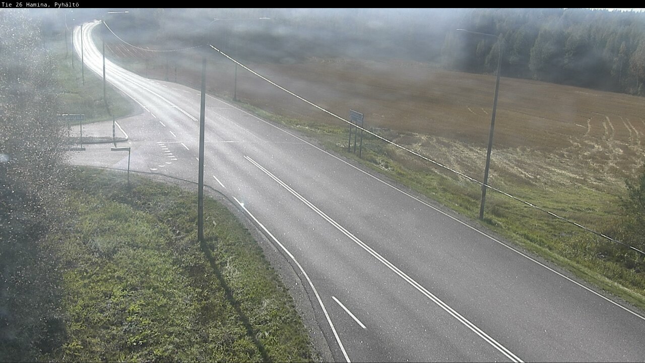 Weather Camera Image Road 26 Hamina, Pyhältö, Hamina, Kymenlaakso