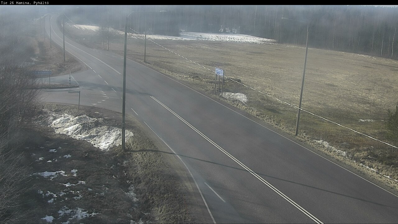 Weather Camera Image Väg 26 Pyhältö, Hamina, Kymenlaakso
