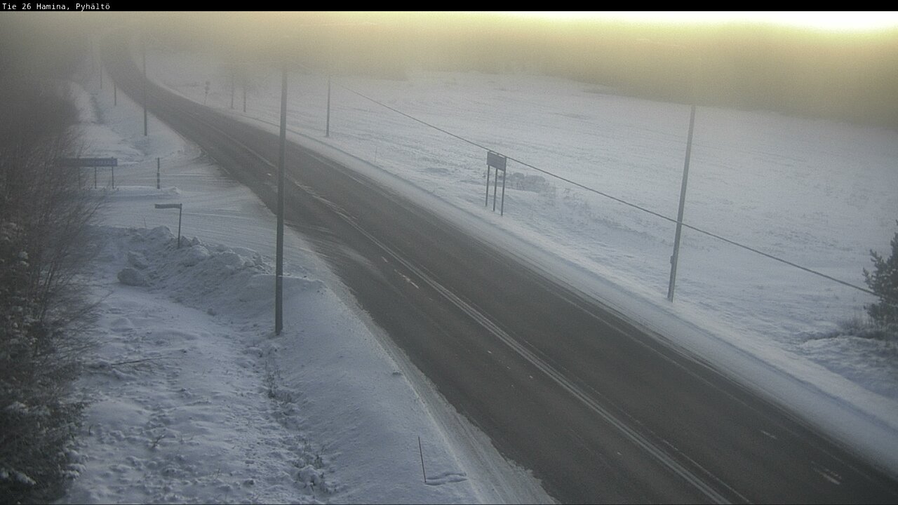 Kelikamerat Kuva Tie 26 Hamina, Pyhältö, Hamina, Kymenlaakso