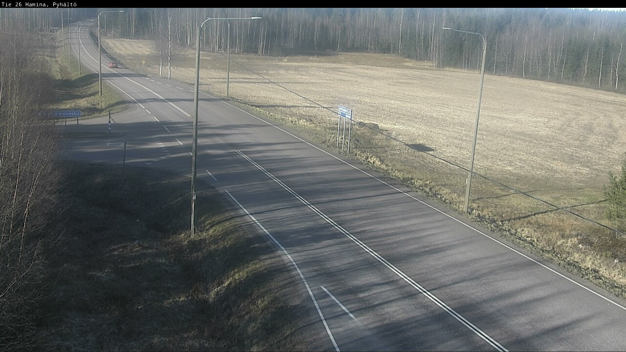Weather Camera Image Road 26 Hamina, Pyhältö, Hamina, Kymenlaakso