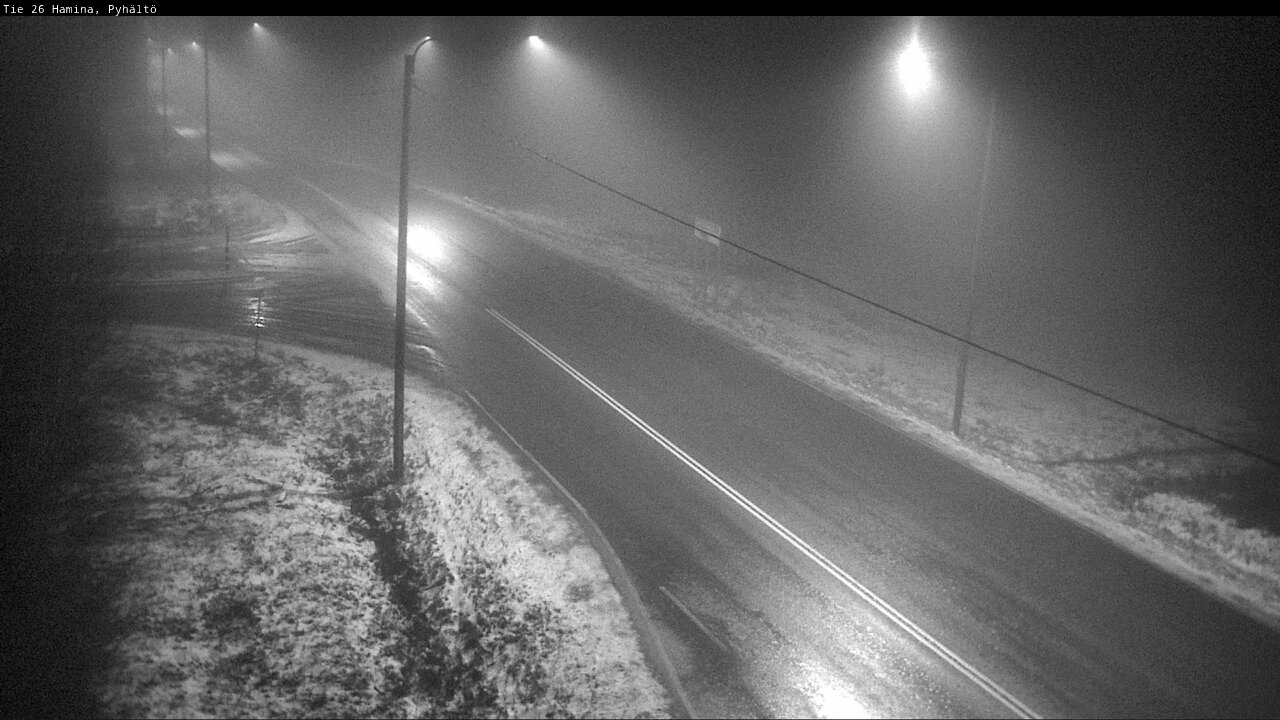 Weather Camera Image Väg 26 Pyhältö, Hamina, Kymenlaakso