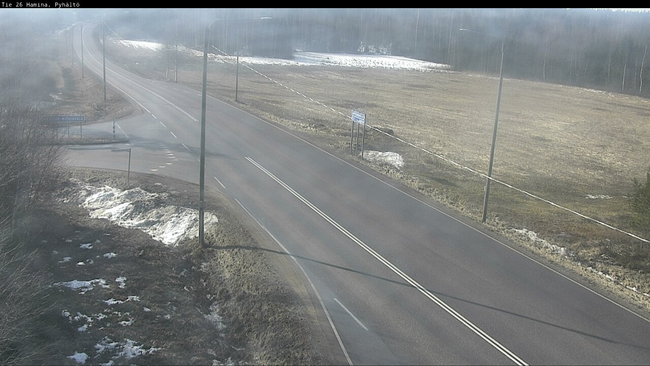 Weather Camera Image Road 26 Hamina, Pyhältö, Hamina, Kymenlaakso