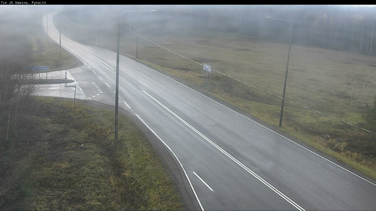 Kelikamerat Kuva Tie 26 Hamina, Pyhältö, Hamina, Kymenlaakso