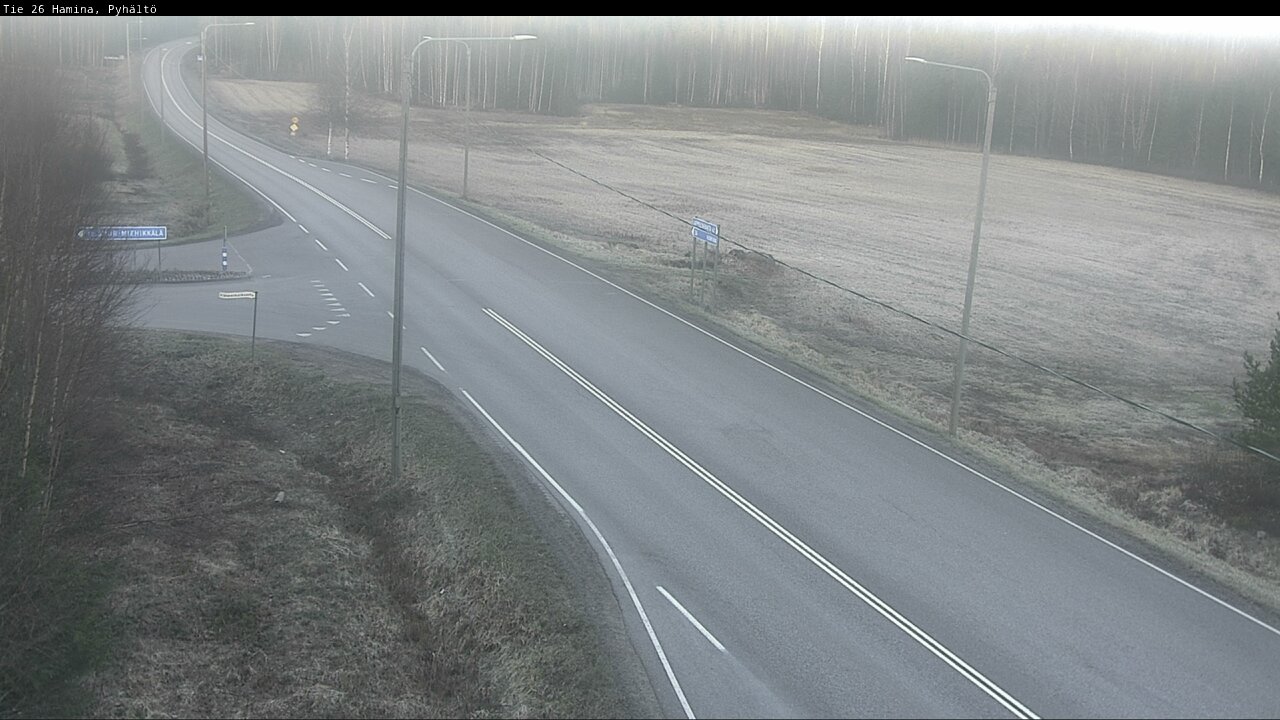 Weather Camera Image Road 26 Hamina, Pyhältö, Hamina, Kymenlaakso