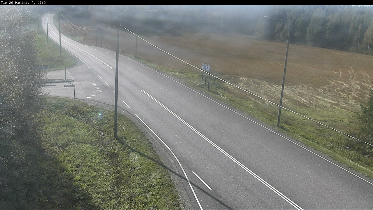 Weather Camera Image Road 26 Hamina, Pyhältö, Hamina, Kymenlaakso