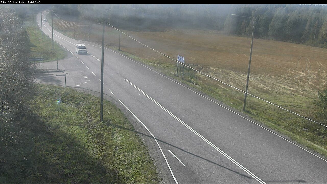 Weather Camera Image Road 26 Hamina, Pyhältö, Hamina, Kymenlaakso