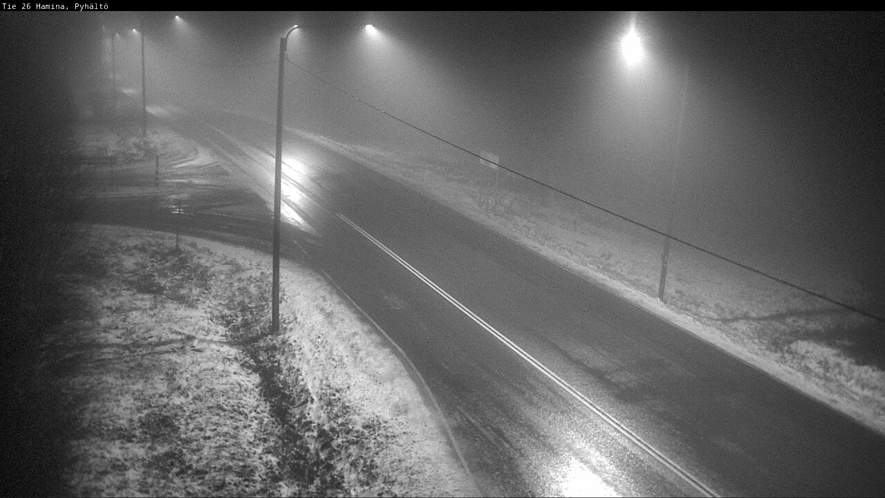 Weather Camera Image Väg 26 Pyhältö, Hamina, Kymenlaakso