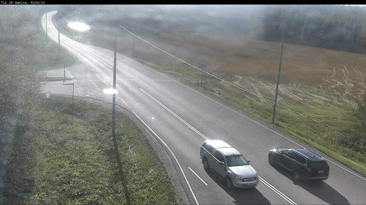 Weather Camera Image Road 26 Hamina, Pyhältö, Hamina, Kymenlaakso