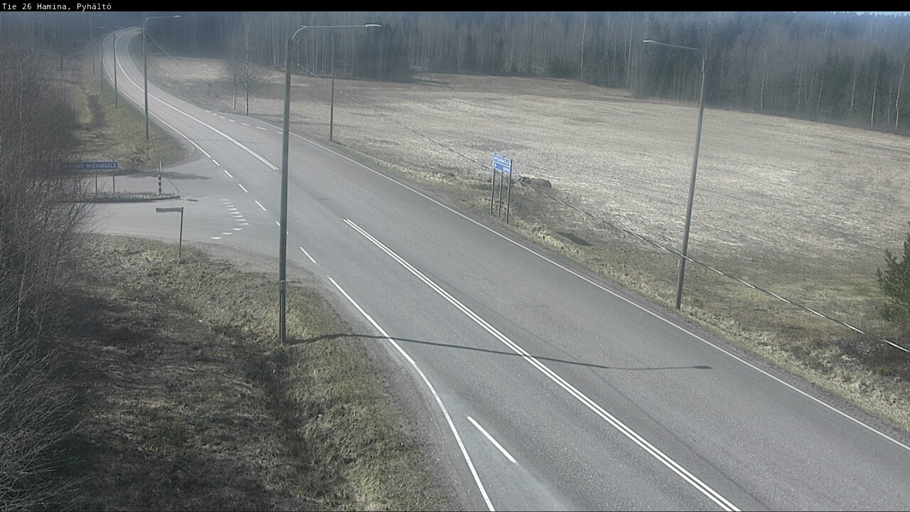 Kelikamerat Kuva Tie 26 Hamina, Pyhältö, Hamina, Kymenlaakso