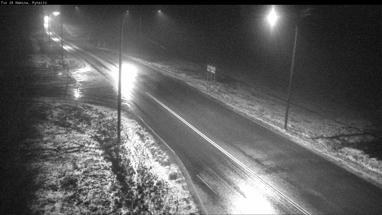 Weather Camera Image Väg 26 Pyhältö, Hamina, Kymenlaakso