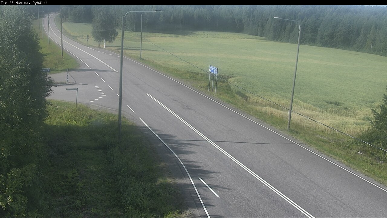 Kelikamerat Kuva Tie 26 Hamina, Pyhältö, Hamina, Kymenlaakso